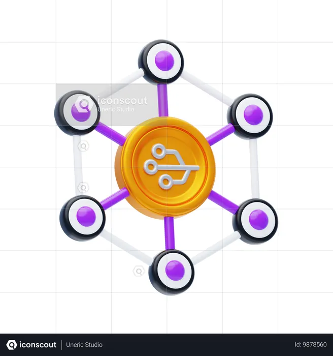 Decentralized Finance  3D Icon