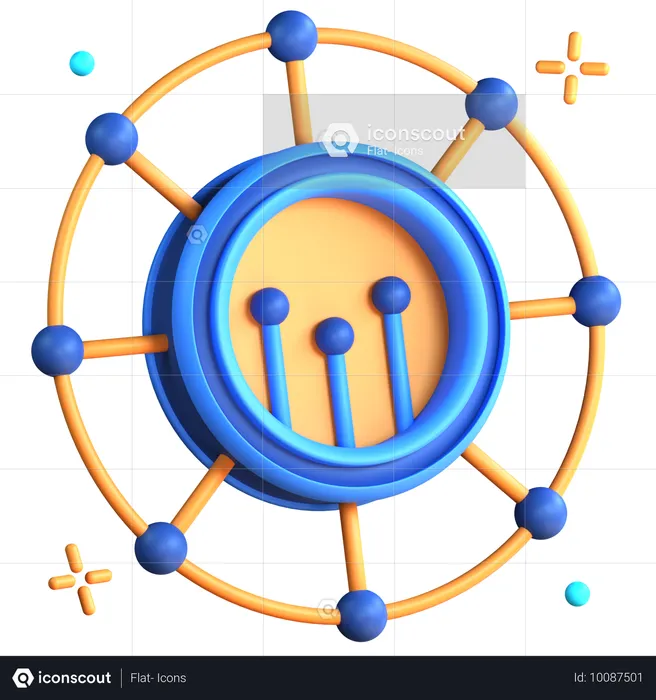 Decentralized Finance  3D Icon