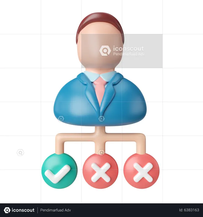Career Decision  3D Icon