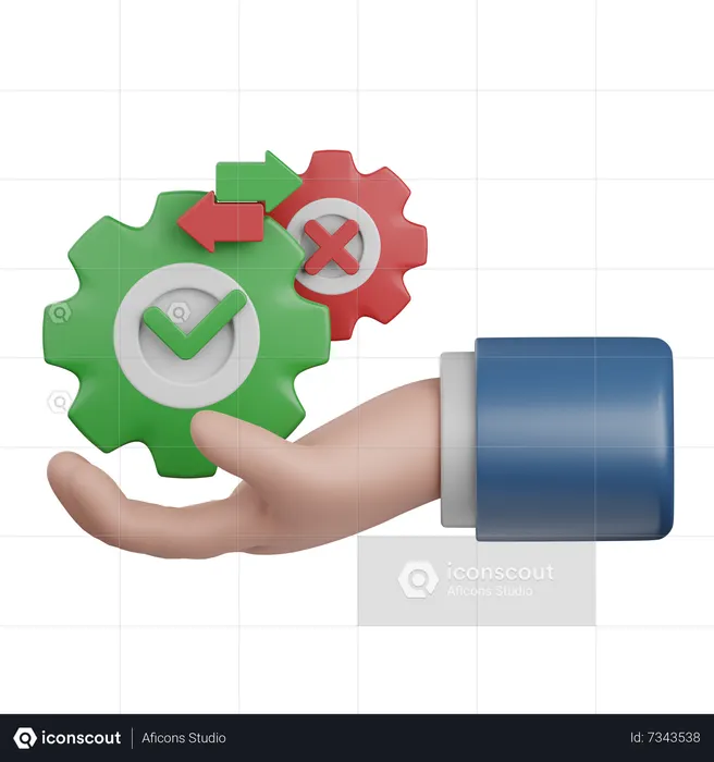 Décision  3D Icon