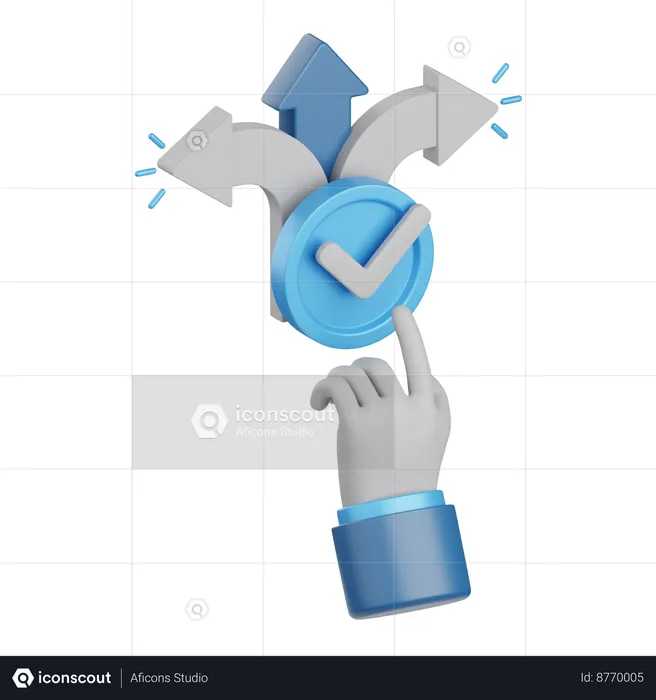 Decision Making  3D Icon