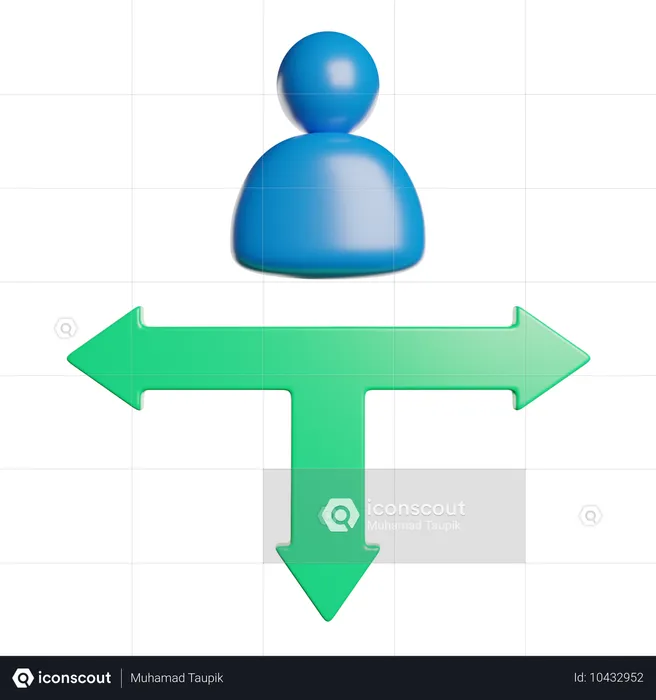 Decision Making  3D Icon