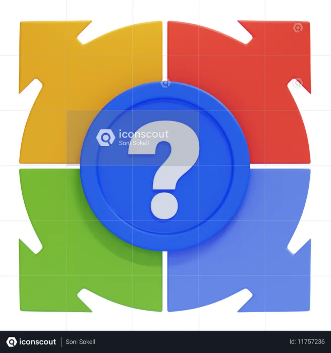 Decision-Making Diagram  3D Icon