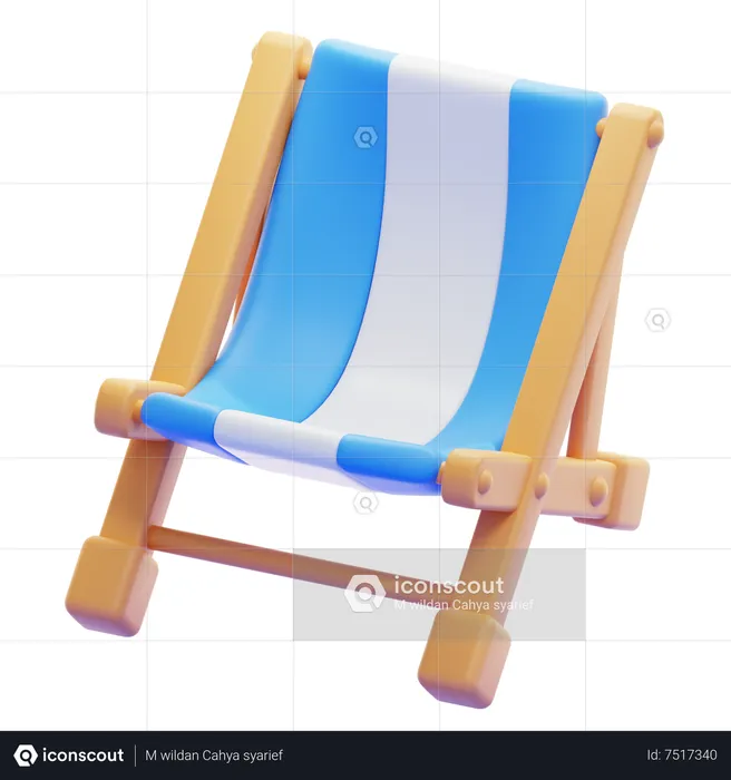 DECK CHAIR  3D Icon