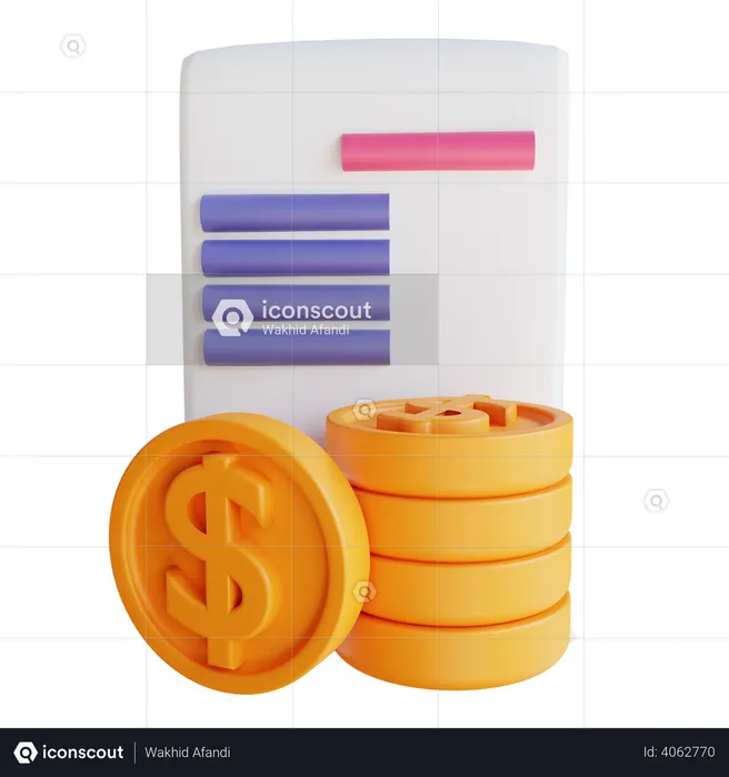 Declaração de imposto  3D Icon