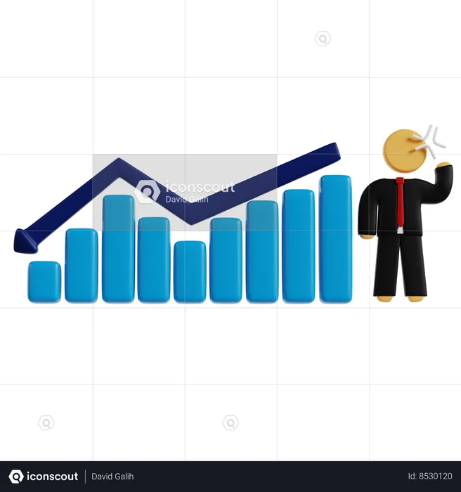 Declining Business Performance  3D Icon