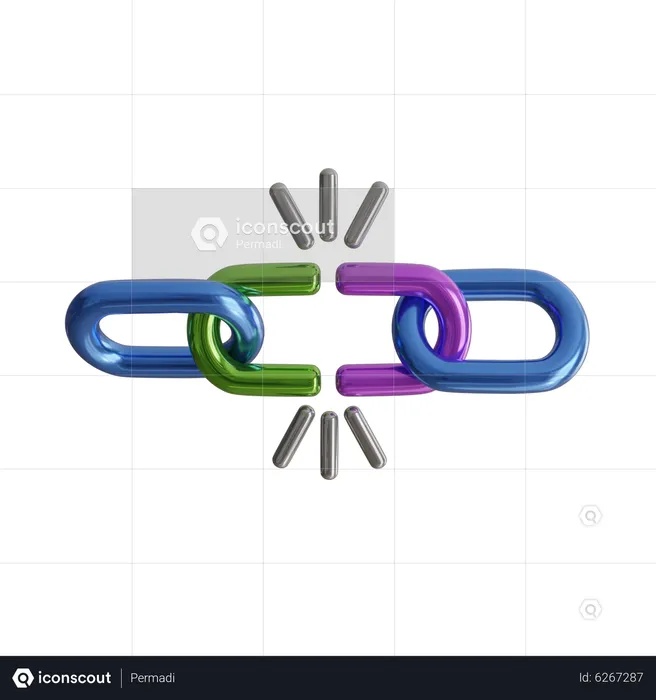 Déconnecter le lien  3D Icon