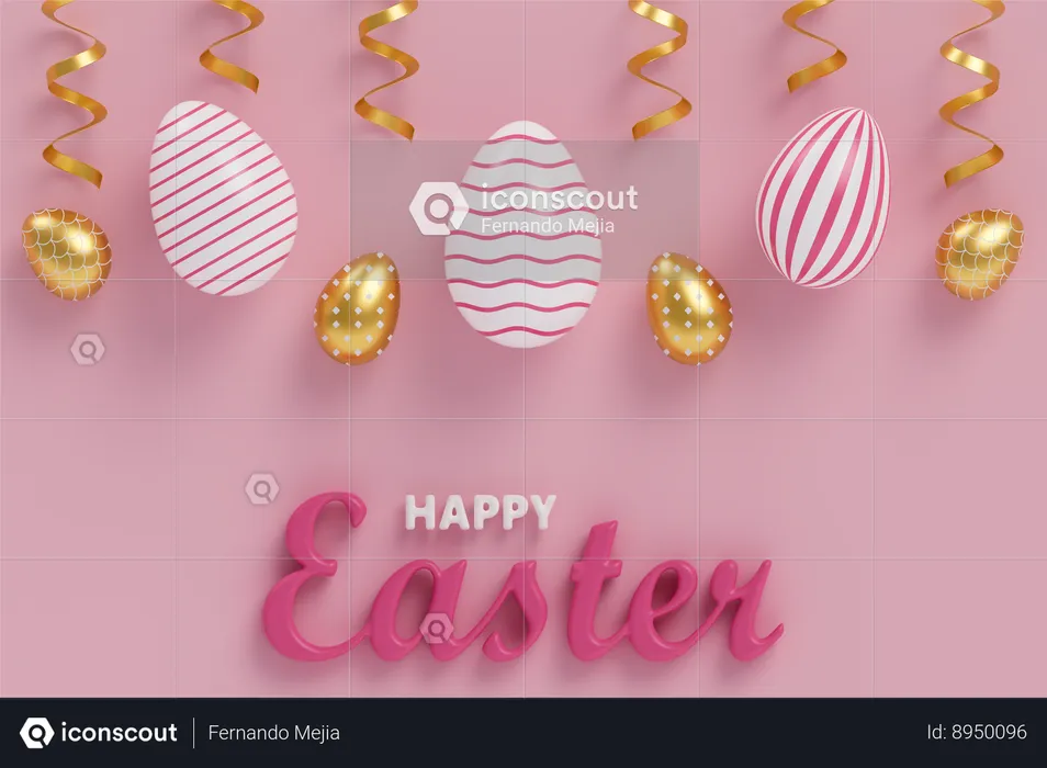 Decoracion de pascua  3D Icon