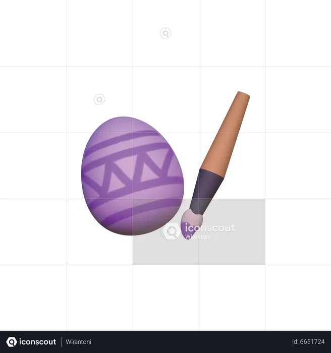 Decorate Egg  3D Icon