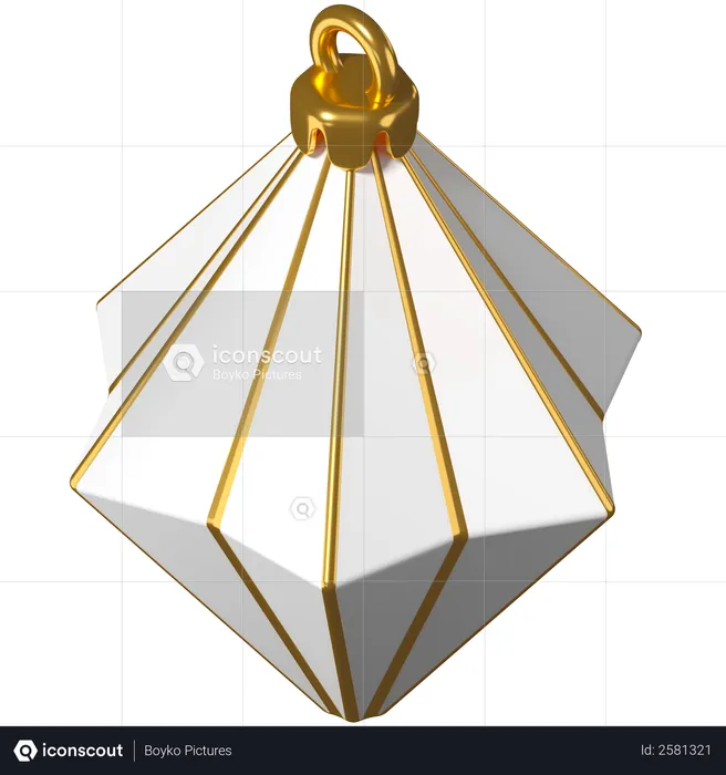 Triangle de boule de décoration de Noël  3D Illustration