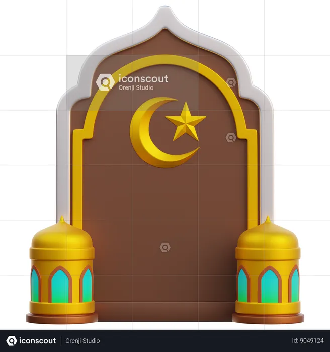 Décorations du ramadan  3D Icon