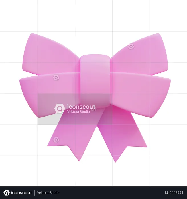 Decorative Ribbon  3D Icon