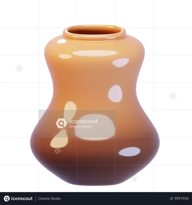 Decorative Vase  3D Icon