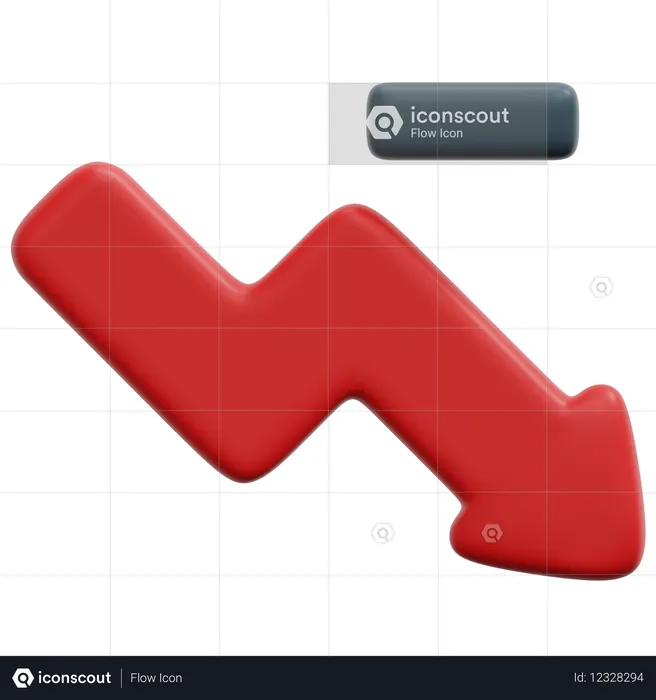 Decrease  3D Icon