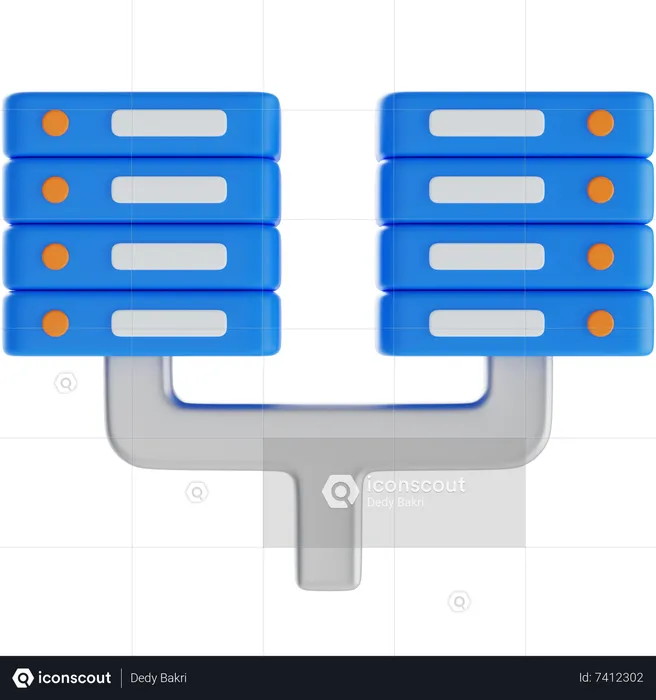 Deep Data Server  3D Icon
