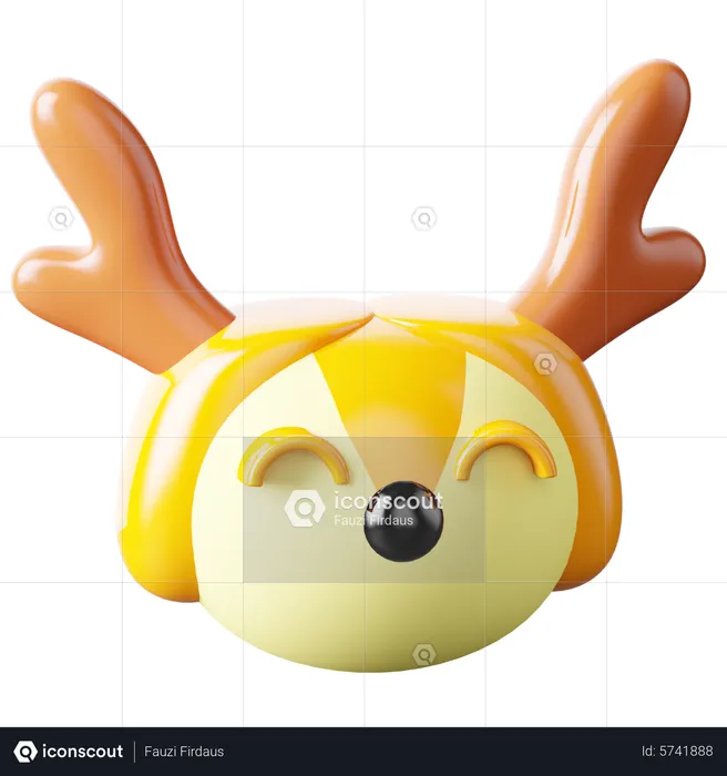 Deer Free  3D Icon