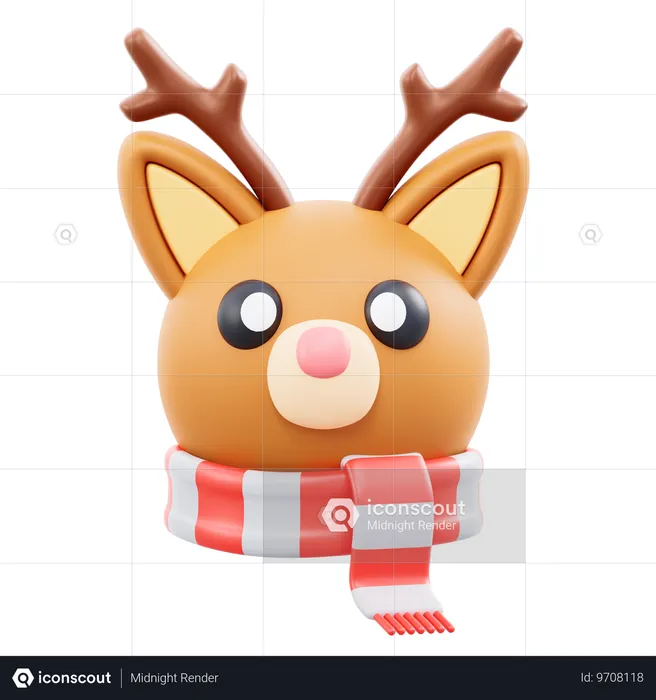 Deer Head  3D Icon