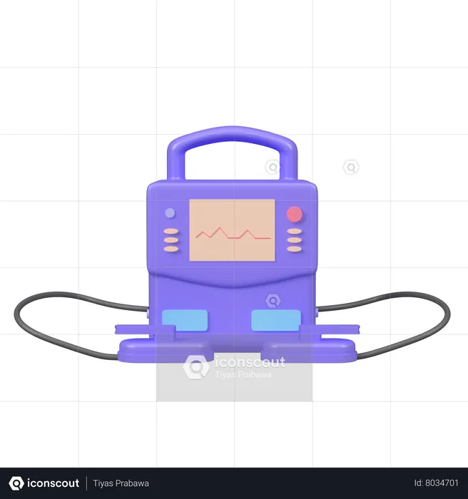 Defibrillator  3D Icon