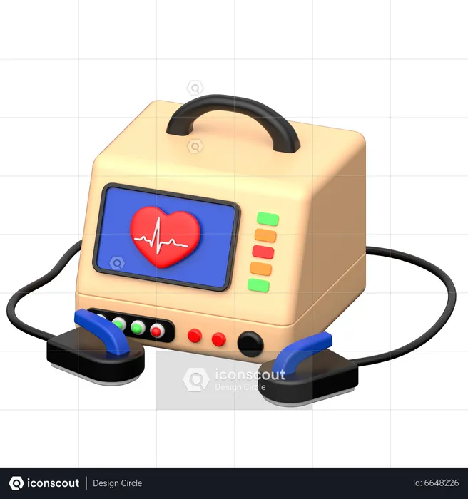 Defibrillator  3D Icon