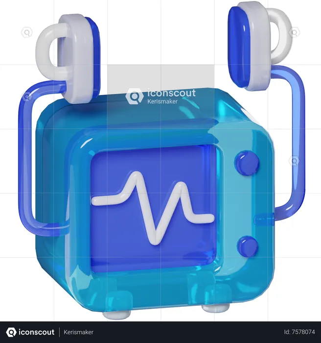 Defibrillator  3D Icon