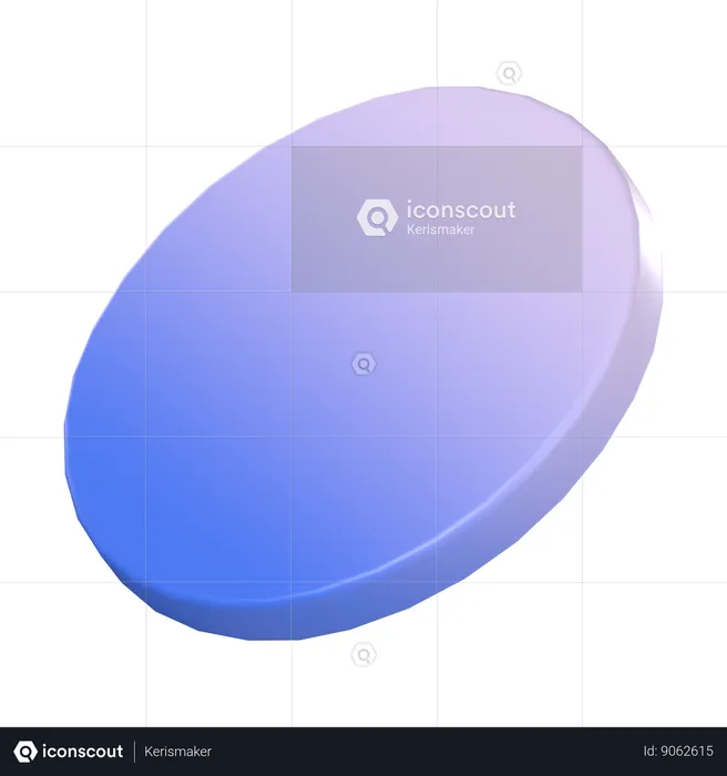 Dégradé circulaire  3D Icon