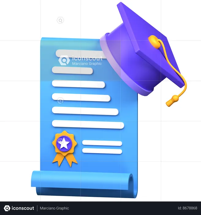 Degree  3D Icon