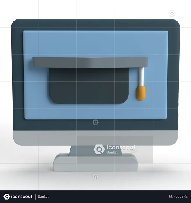 Degree Course  3D Icon