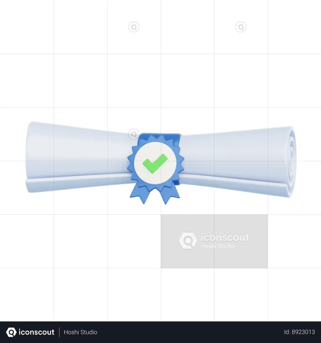 Degree Scroll  3D Icon