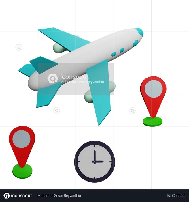 Delayed Flight  3D Icon