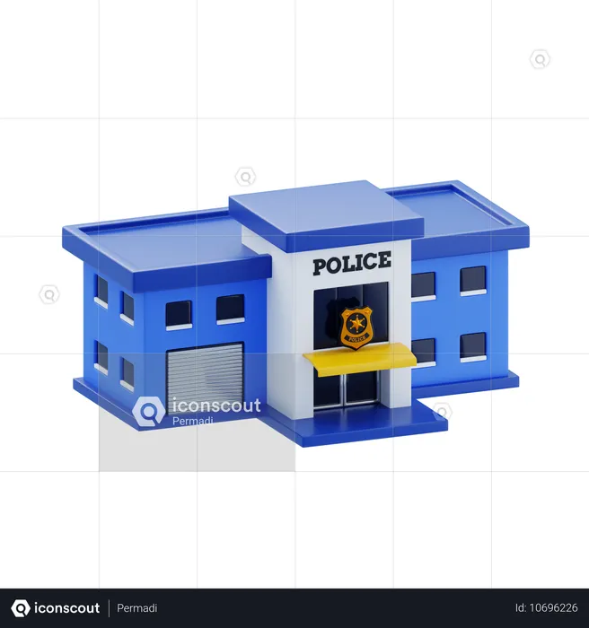 Delegacia de polícia  3D Icon