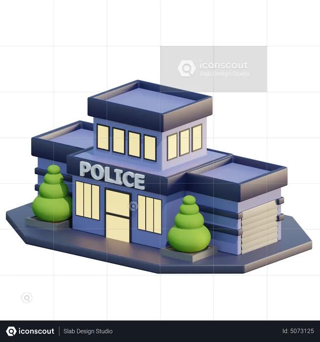 Delegacia de polícia  3D Icon