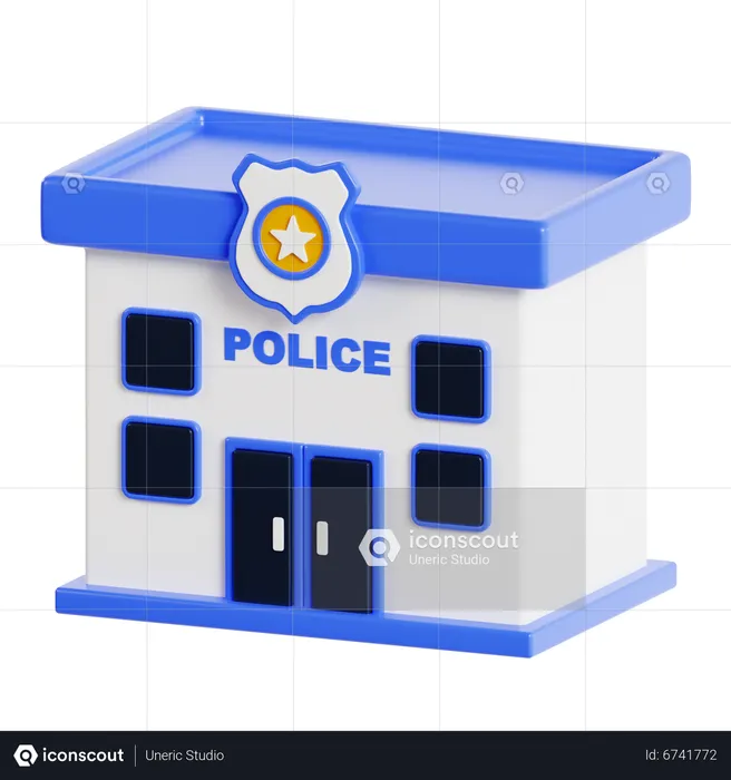 Delegacia de polícia  3D Icon