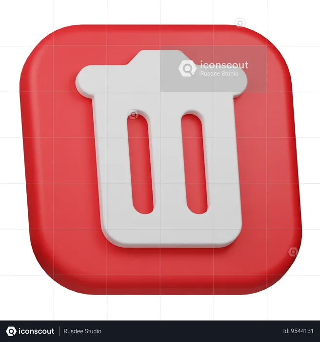 Delete  3D Icon