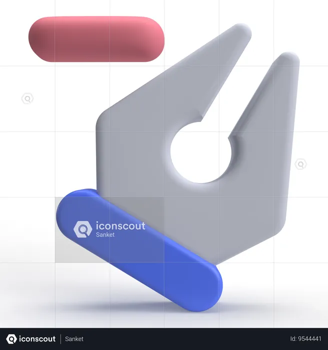 Delete Anchor  3D Icon