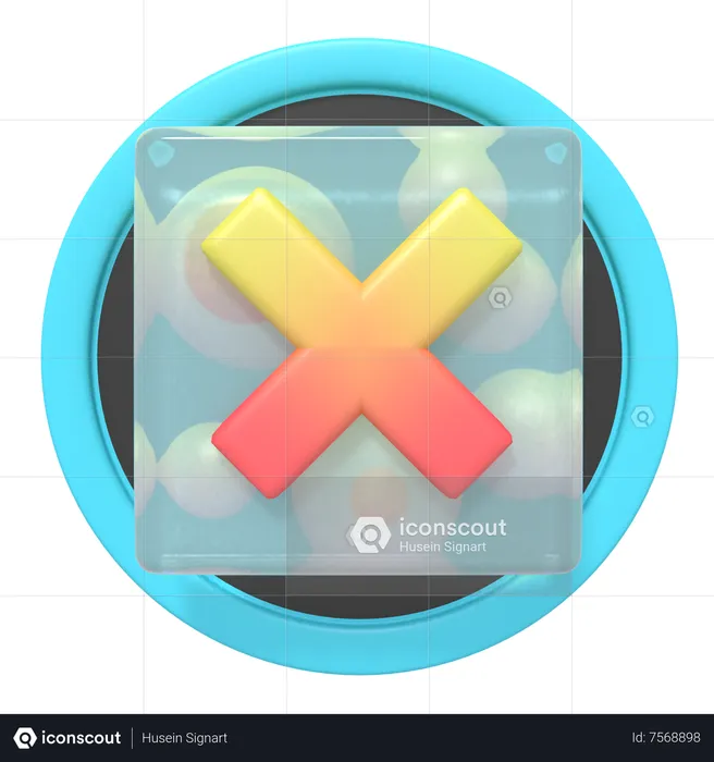 Delete Button  3D Icon