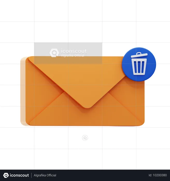 Delete Message  3D Icon