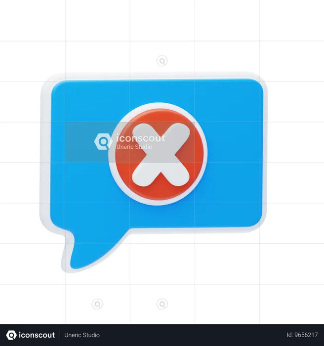 Delete Message1  3D Icon