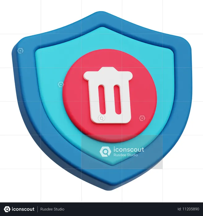 Delete Protection  3D Icon