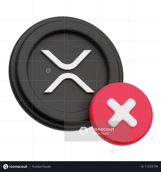 XRP 삭제  3D Icon