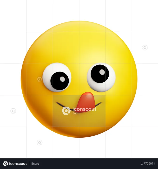 Delicious And Weird Face Emoji 3D Icon