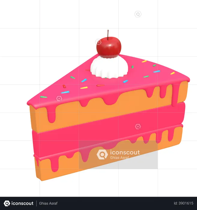 Delicious Cake  3D Illustration