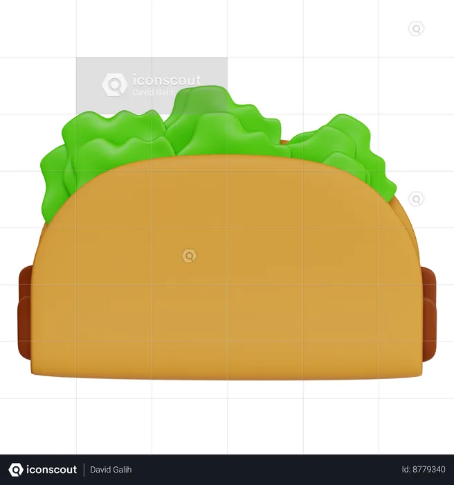Delicious Taco Delight  3D Icon
