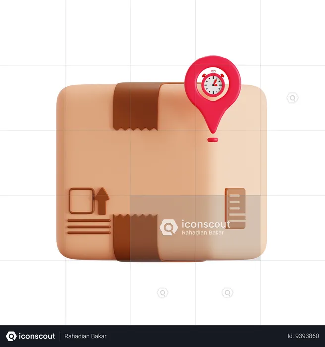 Delivary Ontime  3D Icon
