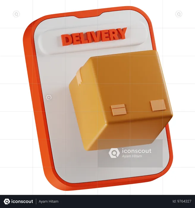 Delivery App  3D Icon