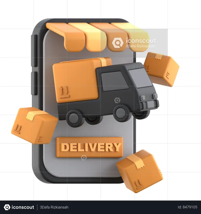 Delivery App  3D Icon