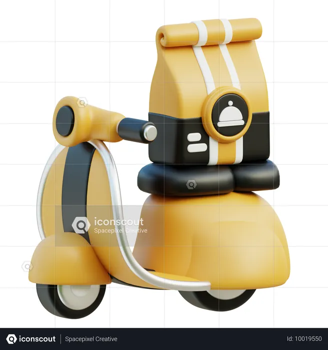 Delivery Bike  3D Icon