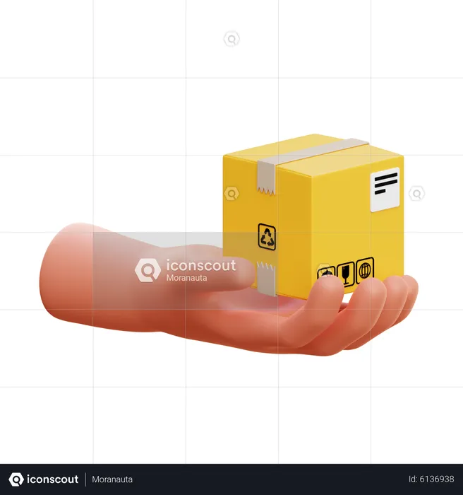 Delivery Box  3D Icon