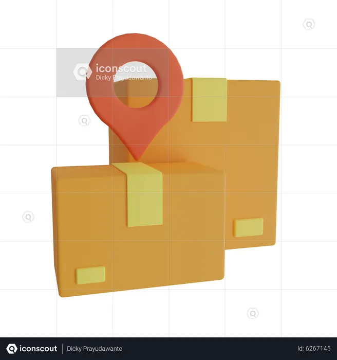 Delivery Box  3D Icon