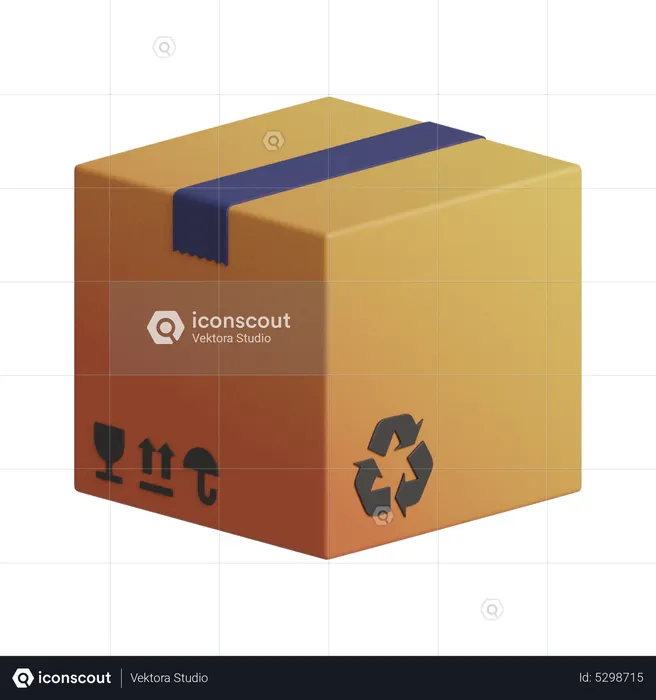 Delivery Box  3D Icon