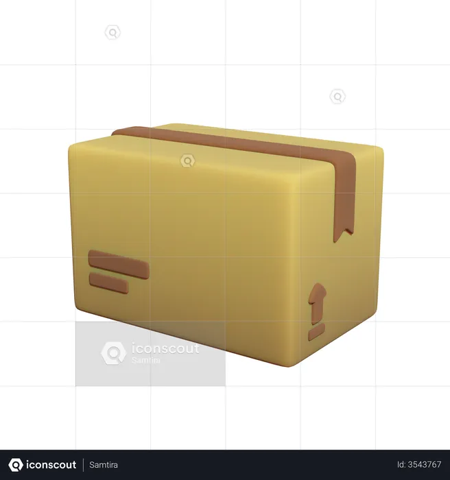 Delivery Box  3D Illustration